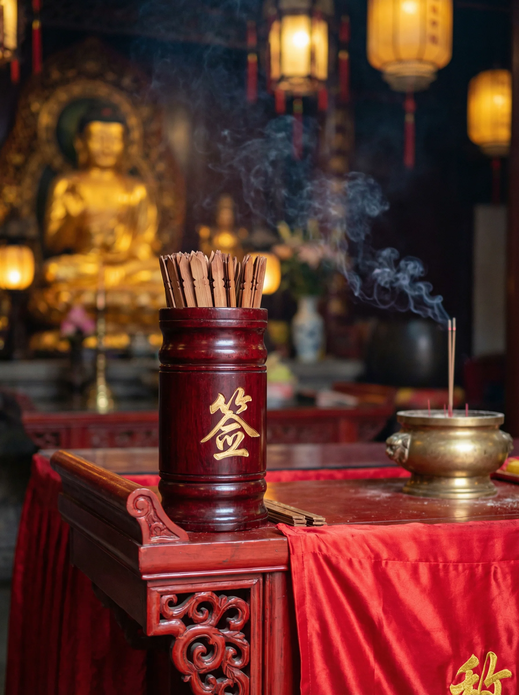 摇签选号亭签筒摇晃动画 - 澳门体彩
